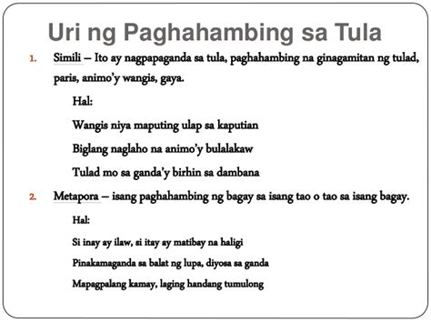 5 uri ng paghahambing|Halimbawa Ng Paghahambing .